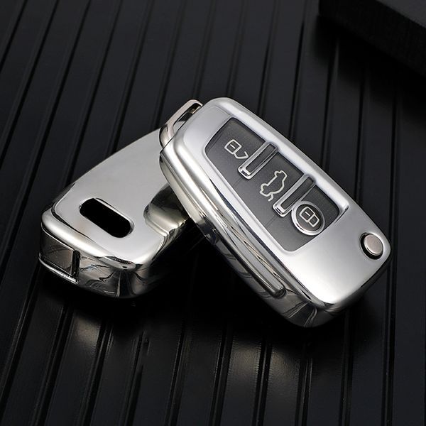 For Audi TPU protective key case  black or red color, please choose