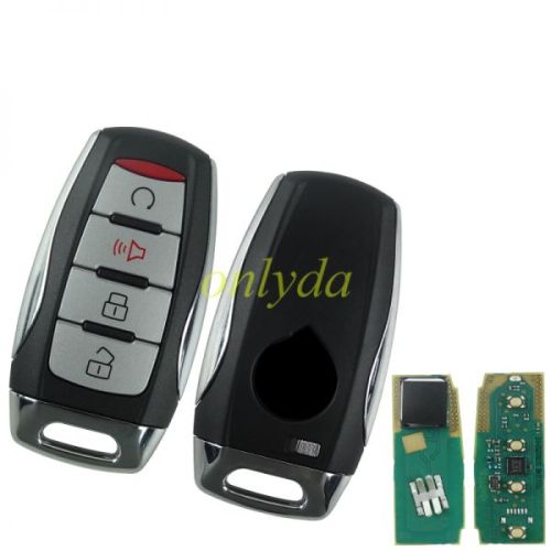 Aftermarket GWM  Great Wall POE 4 button remote key with  FSK with 434MHZ, with Type 47 Plus transponder chip