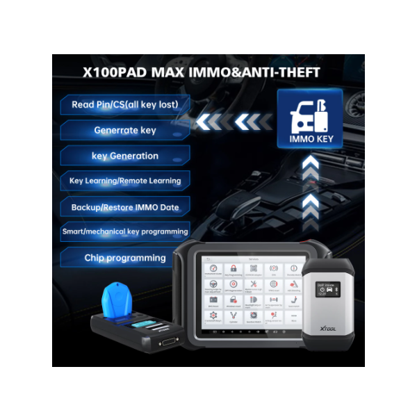 XTOOL X100MAX Advanced Key Programming Tools X100 PAD IMMO&Key Programmer & All System Diagnosis 30+Serve Bi-Directional Scanner