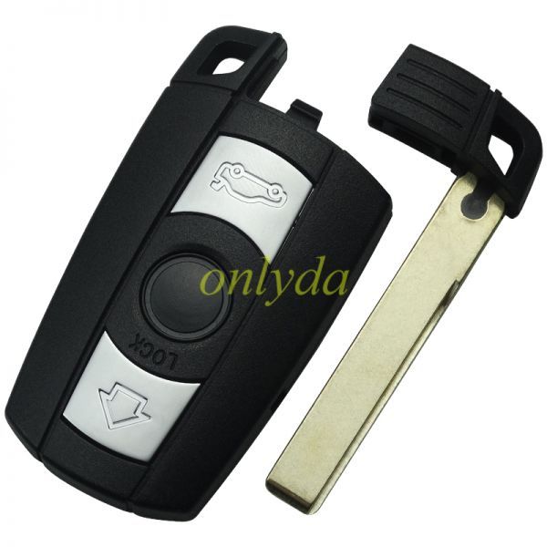 For BMW CAS3 3 button KEYLESS remote key with PCF7945/7953 chip  Hitag2+EE 868MHZ/434mhz/315mhz,  for bmw 1、3、5、6、X5，X6，Z4 series