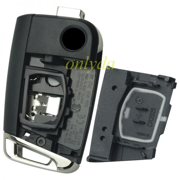 original VW keyless go remote key with 434mhz 5G6959753AB 5G6 959 752AB 5G0 959 752 BC