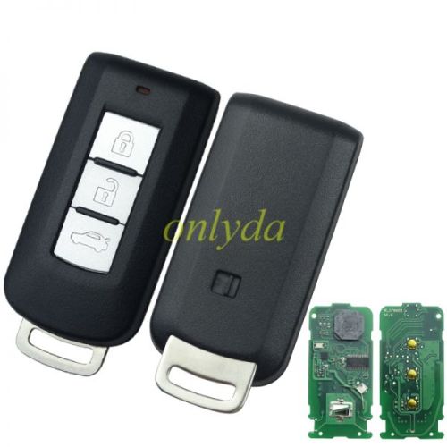 Mitsubishi 3 button Keyless smart remote key  433.92MHz FSK NCF2951X / HITAG 3 / 47 CHIP FCC ID: GHR-M004  Board No: GHR-M003