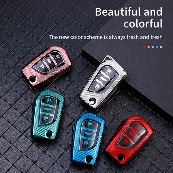 For Toyota 3 button TPU protective key case please choose the color