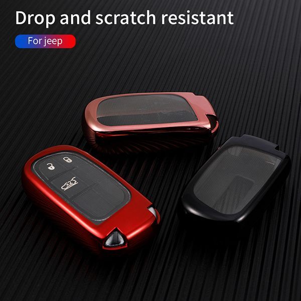 For Jeep  Guide/Free Light/Freeman/Grand Cherokee/Grand Commander TPU protective key case , please choose the color