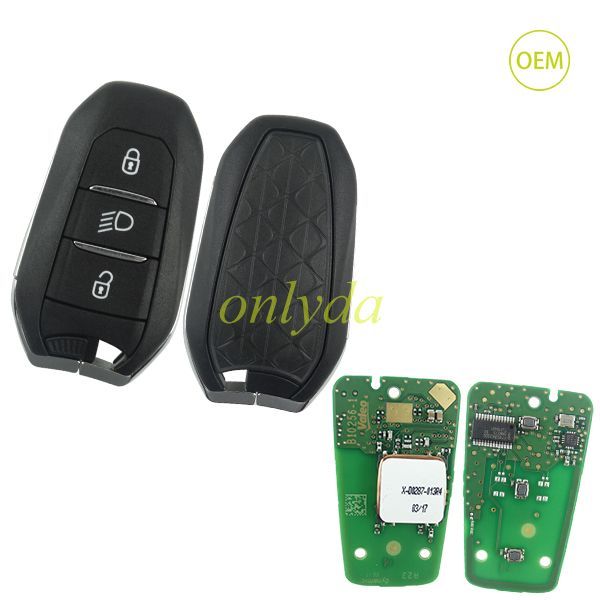 original Peugeot smart  remote key with 434mhz HITAG AES（4Achip) IM2A
