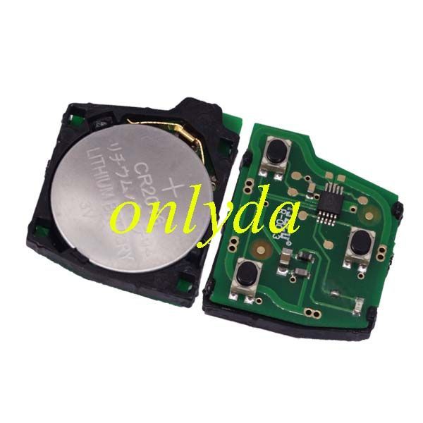 For Lexus 3 button remote key with 4D67 chip with 315mhz/433mhz use for Lexus land cruiser prado (short blade)