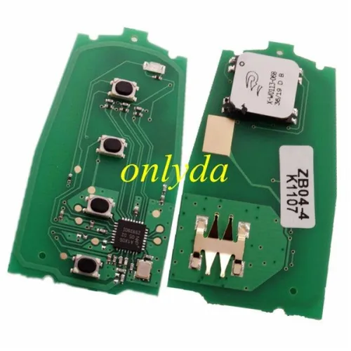 KEYDIY Remote key 4 button ZB04 smart key for  KD-X2 and KD MAX
