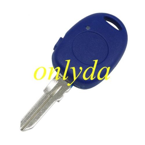 For Fiat  1 button remote  key blank with badge (blue color)