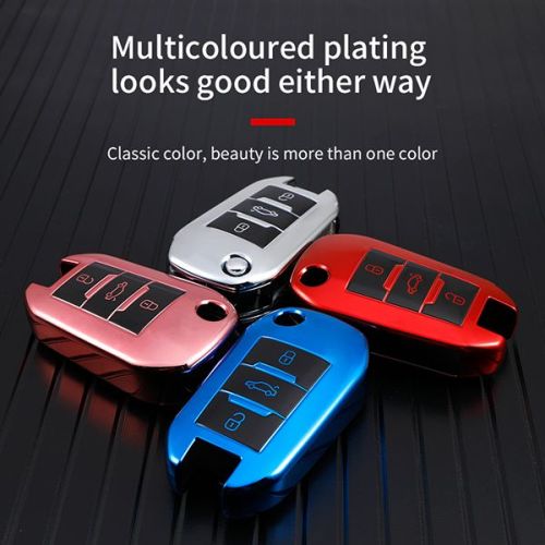 For Citroen 3 button TPU protective key case ,please choose the color
