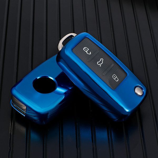 For VW TPU protective key case  black or red color, please choose