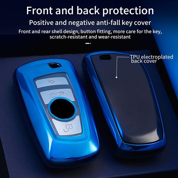 For BMW 5series、525li、520li、3series、GT320li、7series、4series、1series、X3、X4 4button TPU protective key case , please choose the color