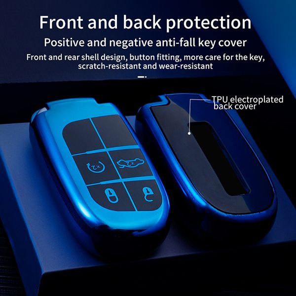 For Jeep, free light, dodge, coolway 4 button TPU protective key case , please choose the color
