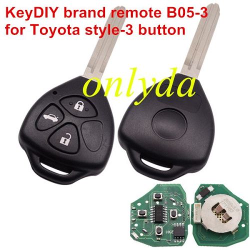 keyDIY brand 3 button remote key  B05-3