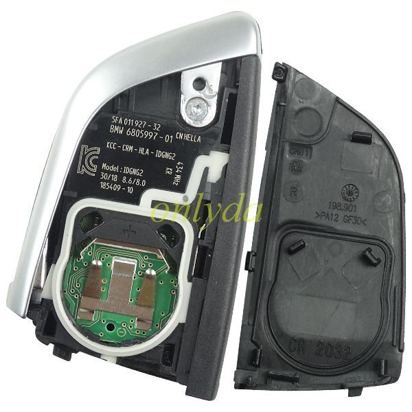 For OEM  BMW X5 3 button keyless remote key  Korea car  434mhz  PCF7953P chip  Model:IDGNG2 KCC-CRM-HLA-IDGNG2
