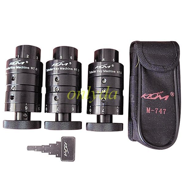 For KLOM Tubular manul 7.0, 7.3, 7.5, 7.8mm Computerized Tubular Key Machine，please choose the specifications