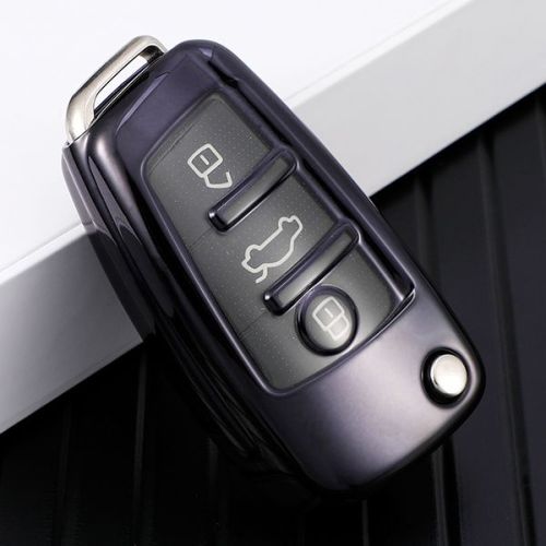 For Audi TPU protective key case  black or red color, please choose
