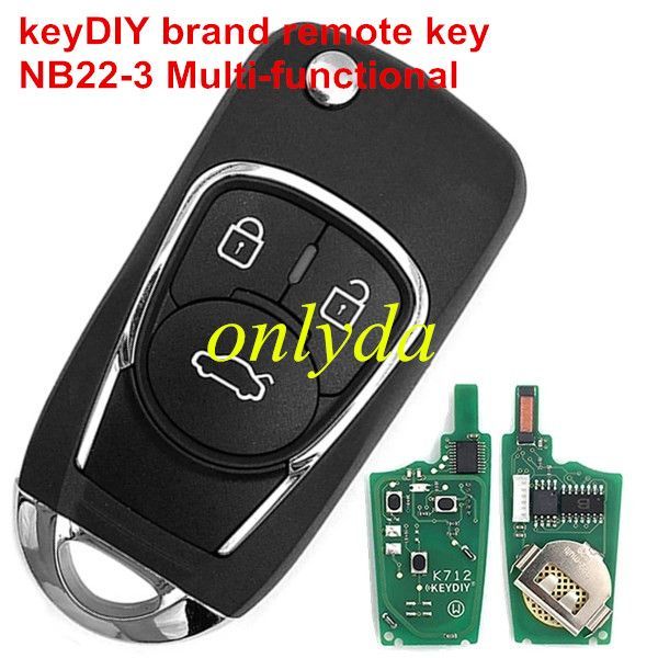 KeyDIY 3 button remote key NB22-3Multifunction