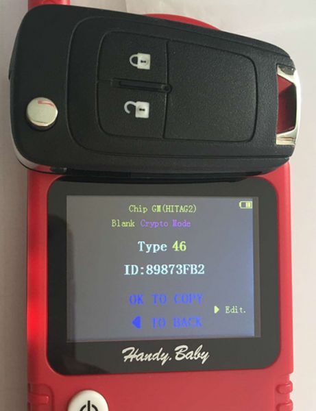 For Opel OEM 2 button remote key with 434mhz  5WK50079 95507070 chip GM(HITA G2) chip（round logo place on the back）