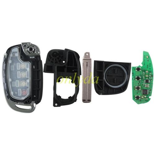 Original Hyundai 3+1 button remote key with 434mhz MP13Y-23 95430D3000 FCCID:TQ8-RKE-4F25 for 2015-2019 Hyundai Tucson chip： 4D70  CHIP-015B1 J085A original PCB + original chip+aftermarket shell
