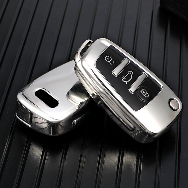 For Audi A3/Q3/Q2L/A1/S3 3 button TPU protective key case,please choose the color