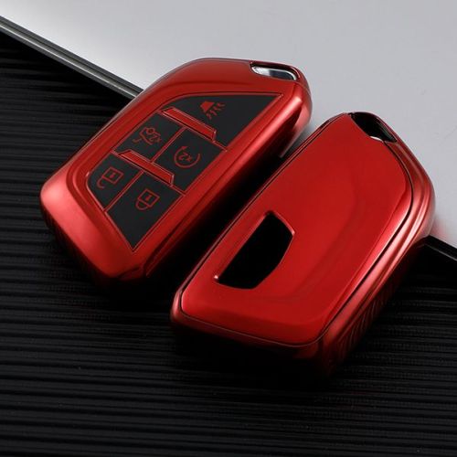 For Cadillac XT5 XT4/XTS/XT6/CT6/ATS-L 5button TPU protective key case , please choose the color
