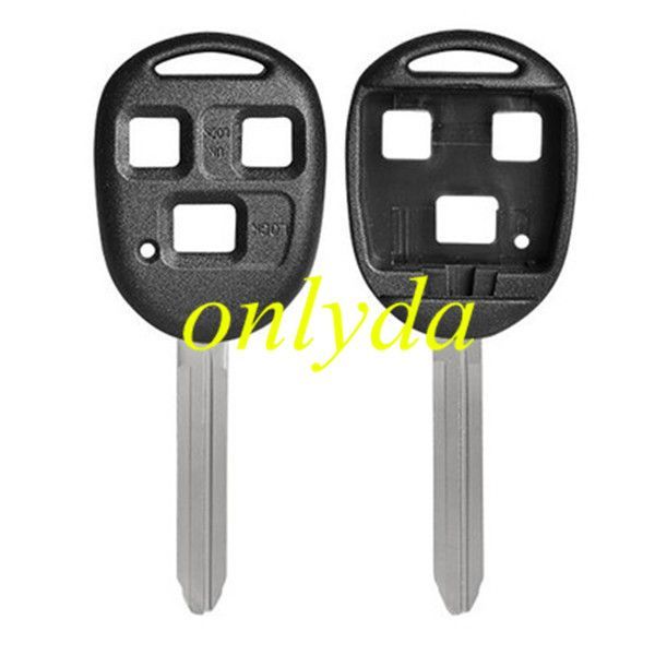 itopkey brand high quality Toyota upgrade 3 button key shell with TOY43-SH3 blade