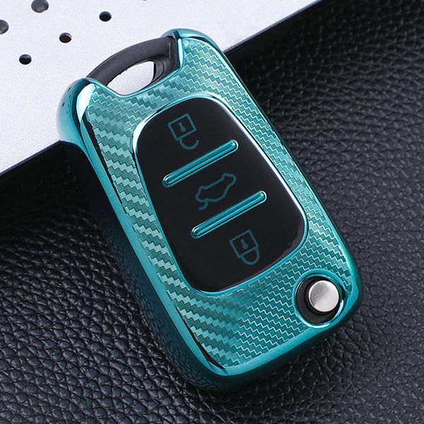 For Hyundai K2 K5 3 button  TPU protective key case,please choose the color