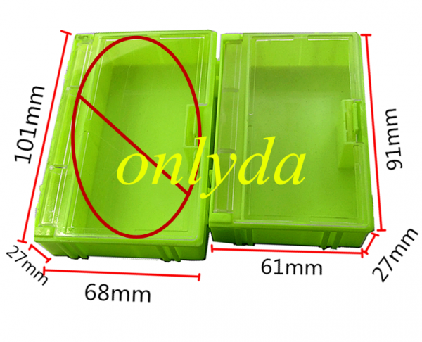 For Storage Box  Magic Box for car key, transponder chip, key blade , screw etc.  Every box can be turn into 2 or 4 spaces small size 91*61*27mm