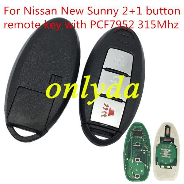 For Nissan  March 2+1B remote  315mhz -PCF7952 chip