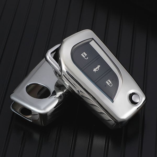 For Toyota TPU protective key case  black or red color, please choose