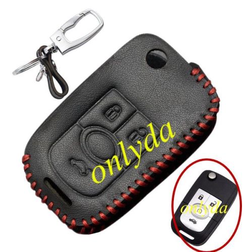For  Bucik 3 button key leather case used Excelle,Regal
