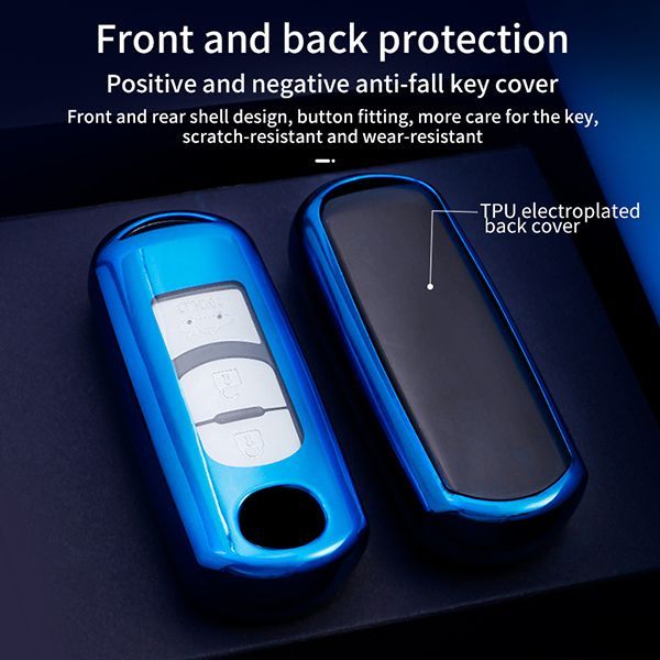 For Mazda TPU protective key case  black or red color, please choose