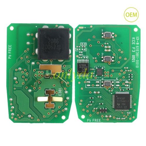 For OEM Toyota 3 button remote key with 312/314mhz with AES 8A chip