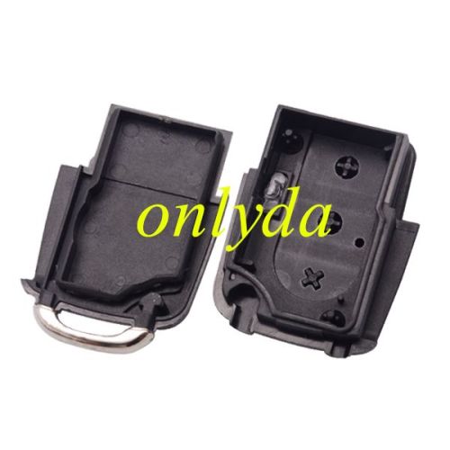 For  VW 3 button remote key blank  without battery clamp, the blade is HU66. (the key head connect face is square)
