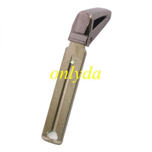 For emmergency key blade the outsise part with groove