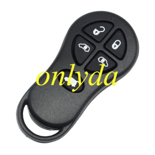 For Chrysler 5button remote key shell without battery holder