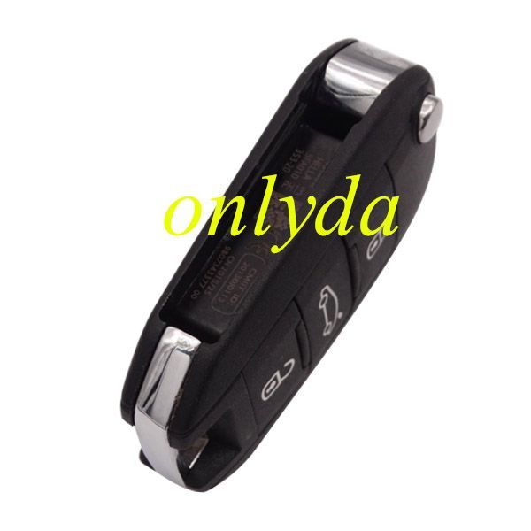 For  Peugeot 3 button remote keys chip PCF 7941(HITAG2) with HU83 blade 434MHZ HELLA 5FA010 353-20 CMIIT ID:2013DJ0113   9807343377 00 Original PCB+  aftermarket shell