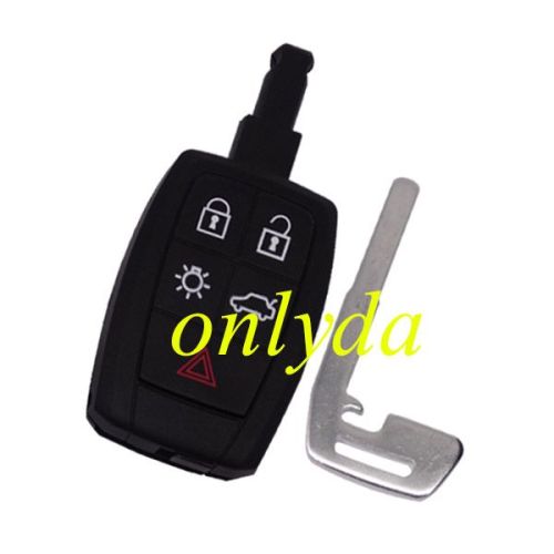For Volvo 5 button remote key shell with blade
