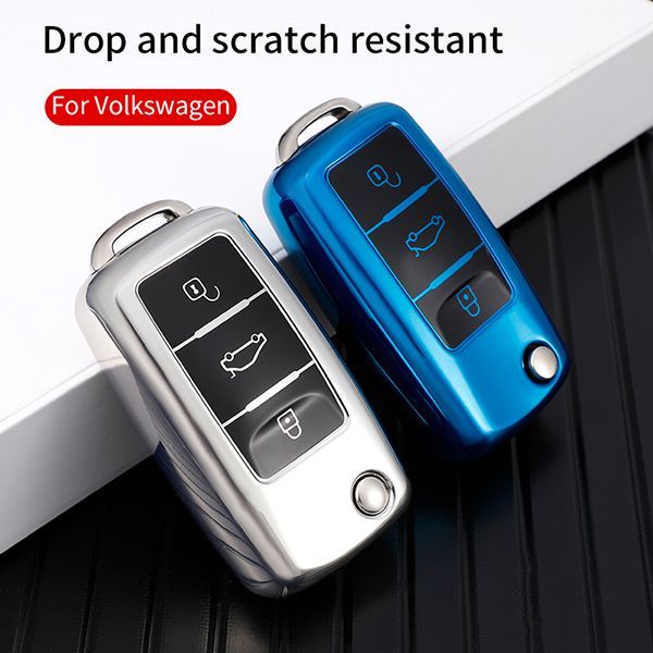 For VW 3 button TPU protective key case please choose the color