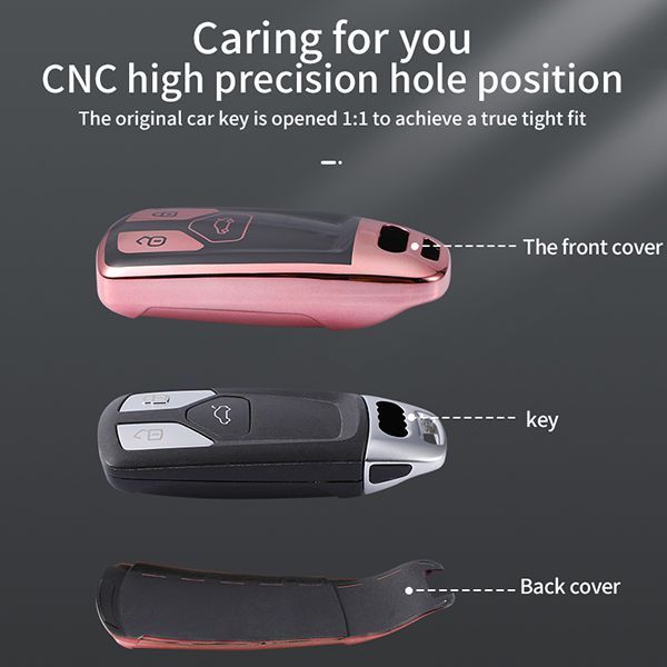 For Audi A4L,Q5L,RS43 button TPU protective key case,please choose the color