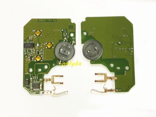 For  Renault:Megane II,Scenic II,3 button card  original pcf7947-433mhz , pls choose if need badge
