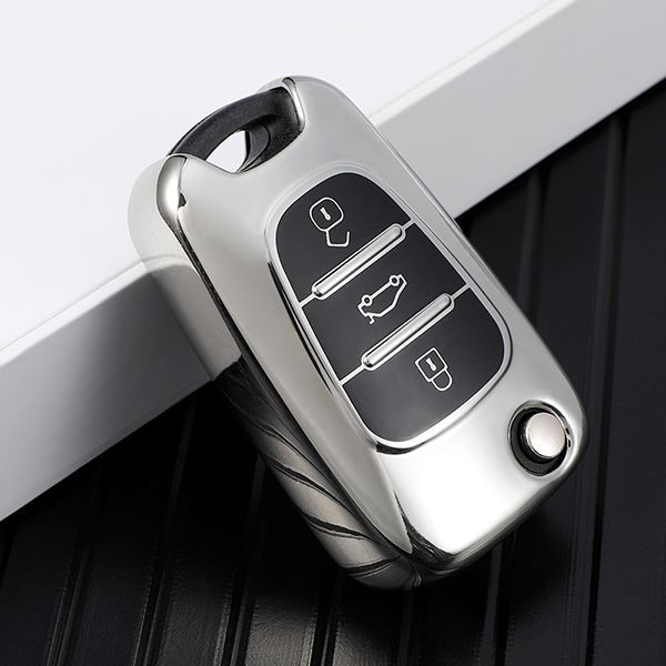 For Hyundai ix35 3 button  TPU protective key case,please choose the color