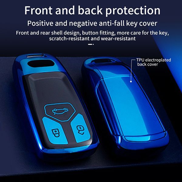 For Audi A4L,Q5L,RS43 button TPU protective key case,please choose the color