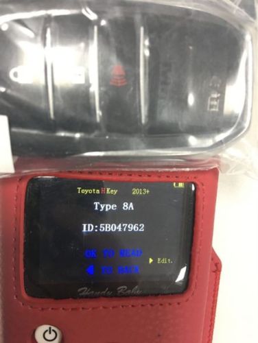 For Toyota Hilux OEM 2+1 button remote key with  Toyota H chip 312/314.3mhz FCCID:61A965-0182  chip No.RF430F, small chiph7900N Crystal is 13.080