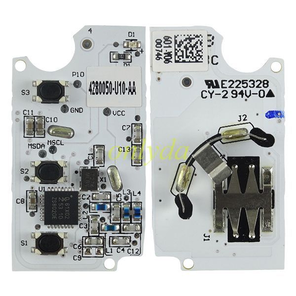For  Changan Yizhishang 3 button  16 model folding remote key with 433mhz