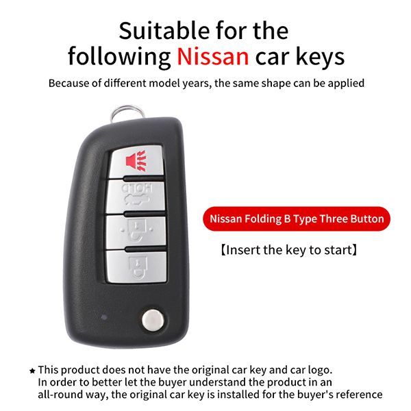 For Nissan TPU protective 3 button key case please choose the color
