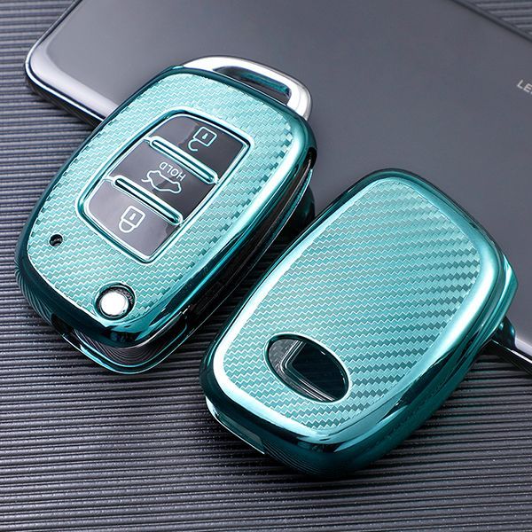 For Hyundai ix35 ix25 3 button  TPU protective key case,please choose the color