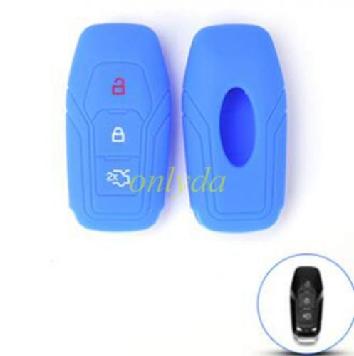 For Ford 2+1 button remtoe  key silicon case (Blue)