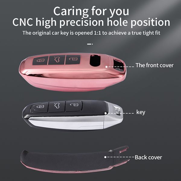 For Audi TPU 3 button TPU protective key case,please choose the color