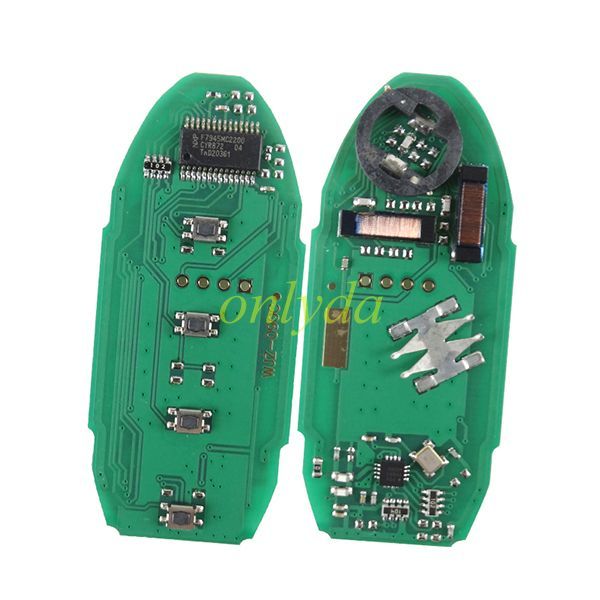 For  Nissan 4 button Maxima 2016  smart card  with 433Mhz Hitag AES 4A chip